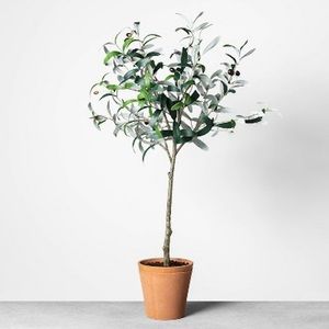 TARGET HEARTH & HAND W/ MAGNOLIA 32-INCH ARTIFICIAL OLIVE TREE PLANT, NEW IN BOX